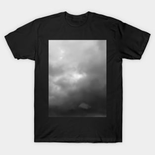 Dark grey sky rainy clouds. T-Shirt